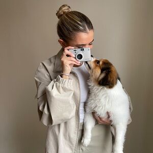 Djerf Avenue Cotton On The Go Jacket Sand